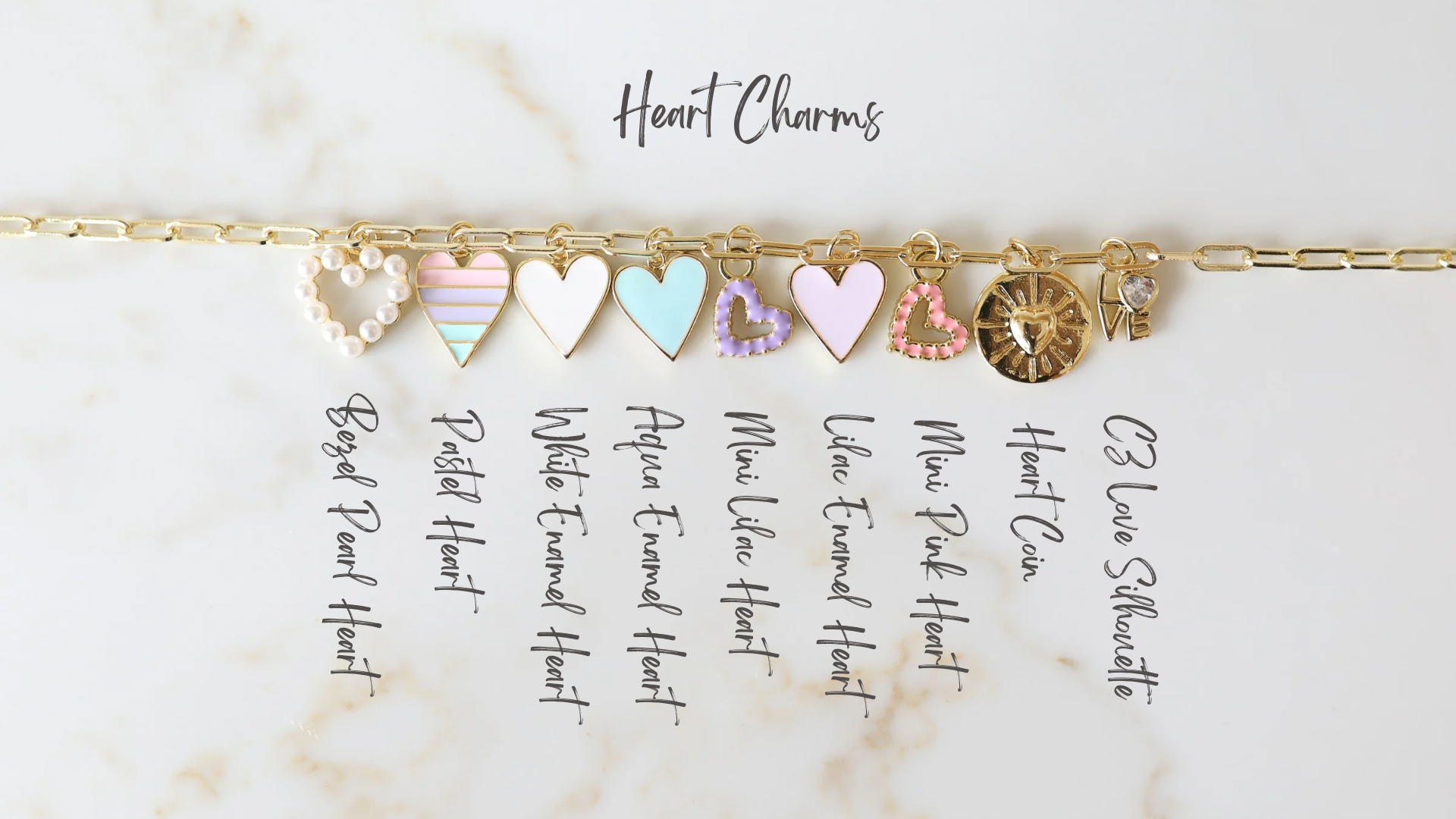 Heart Charm Options