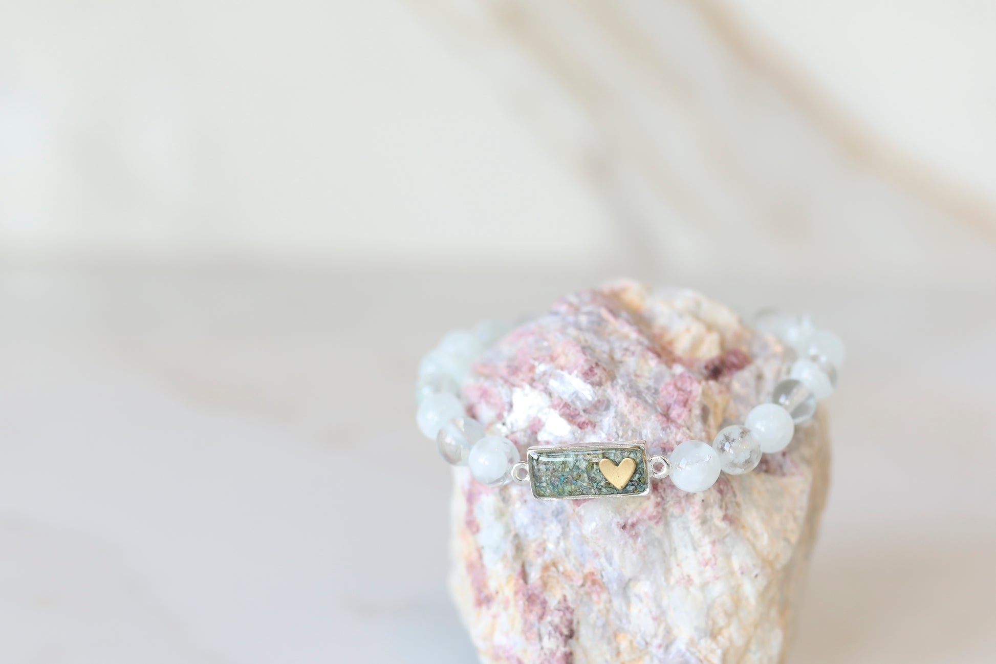 Short Link Blue Quartz Bracelet