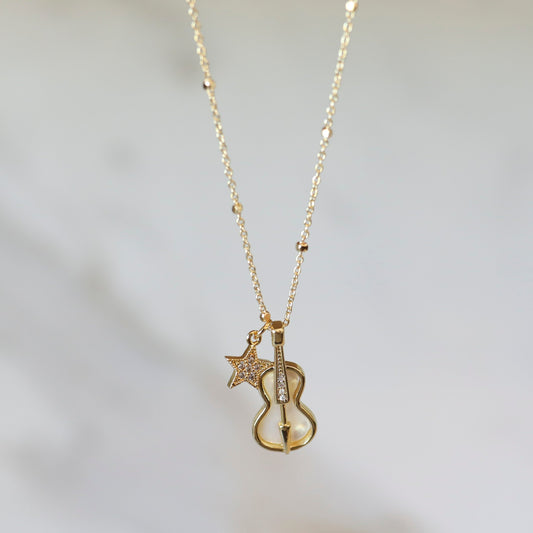 Fearless Taylor's Version Guitar and Star Necklace