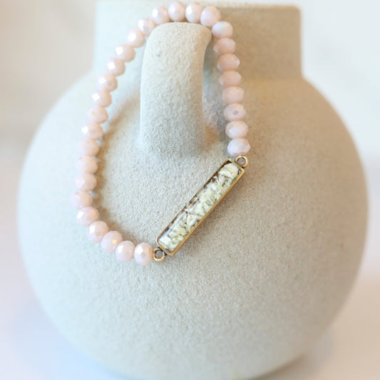 Memory Flower Itsy Link Crystal Bracelet