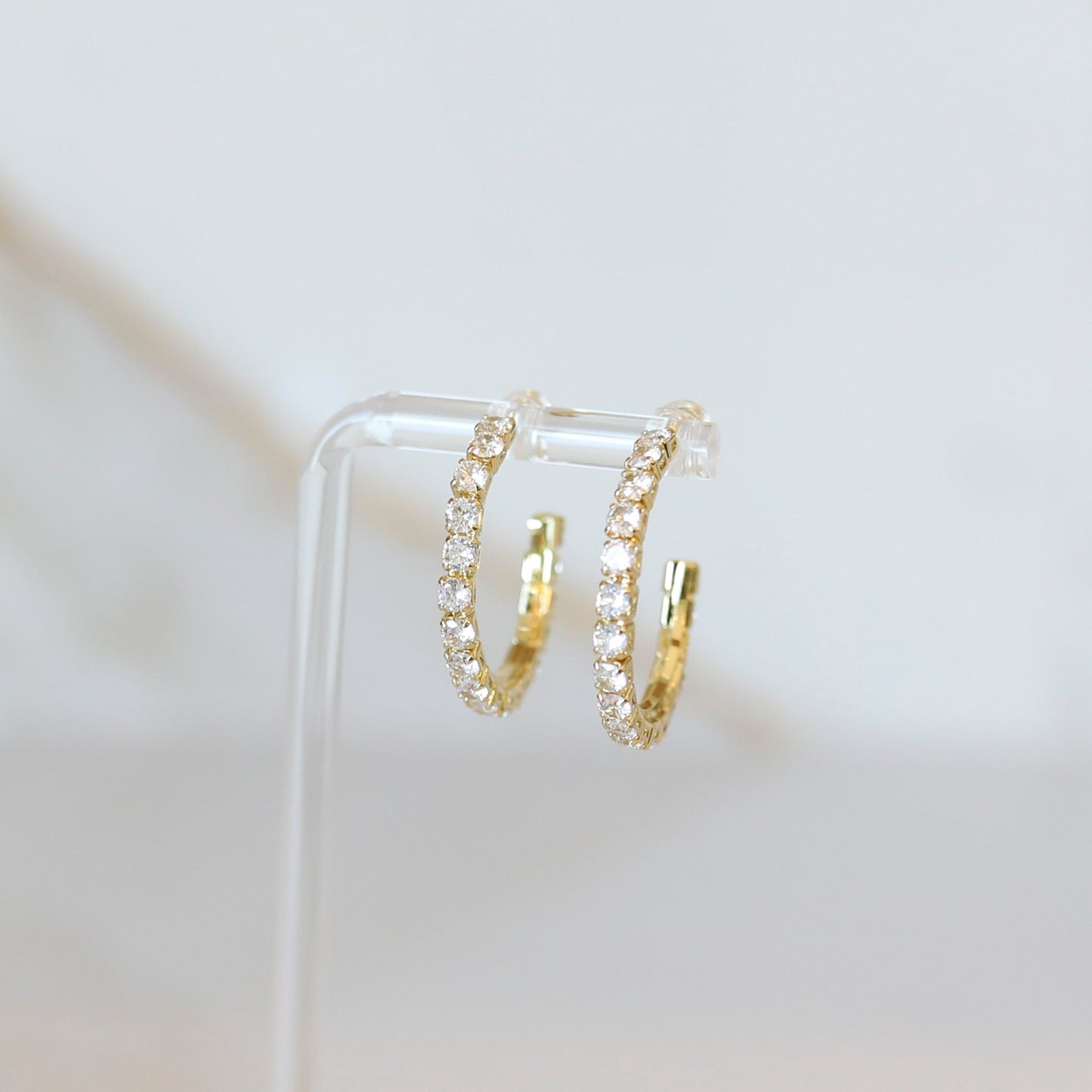 Diamond CZ Hoops | Cubic Zirconia