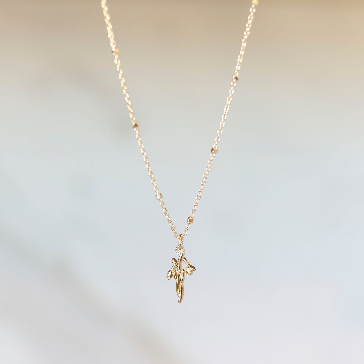 Simplistic Birth Month Flower Necklace