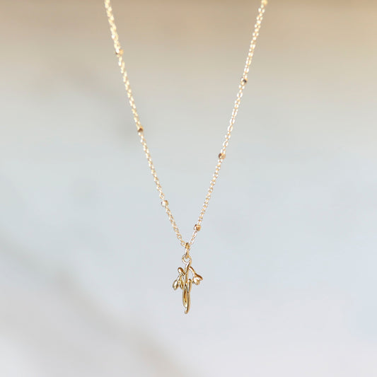 Simplistic Birth Month Flower Necklace