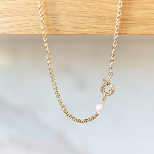 Harmony Rope Necklace with a Fresh Water Pearl