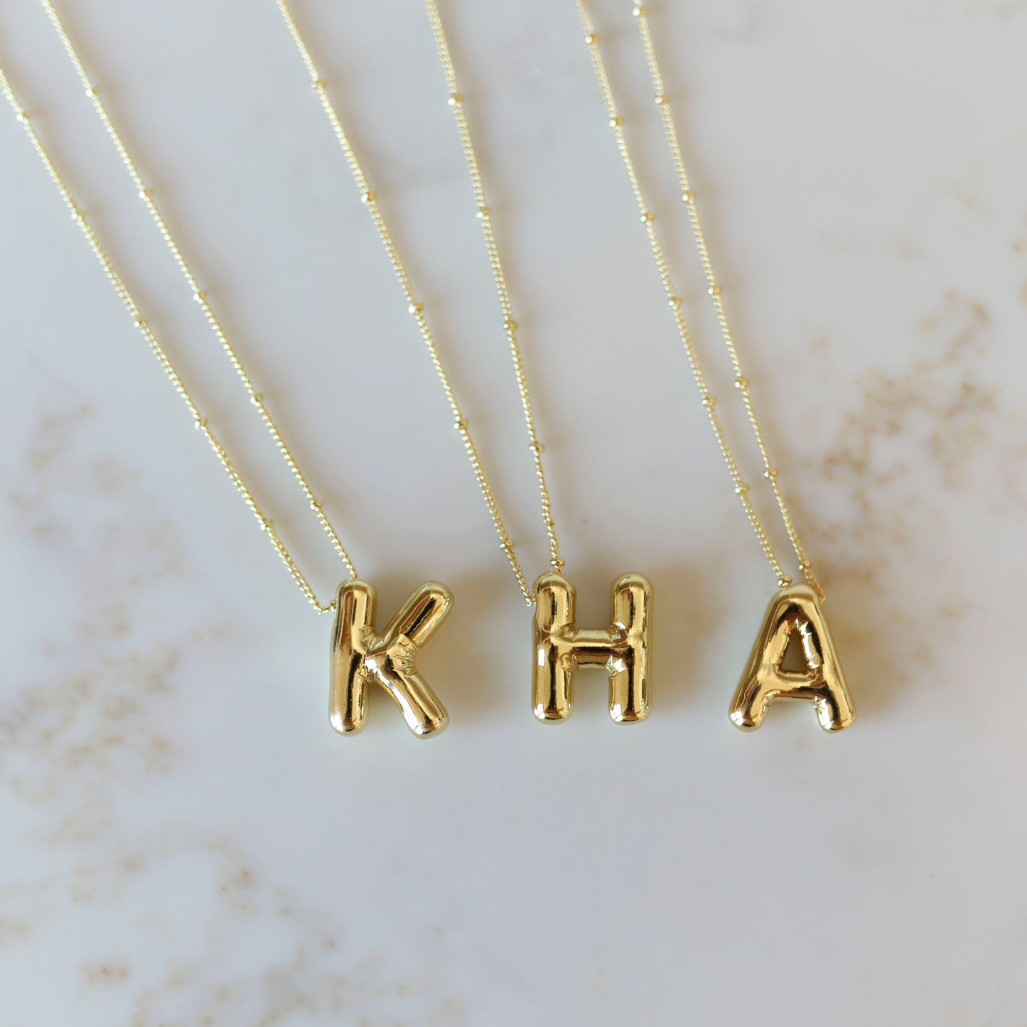 Balloon Initial Necklace