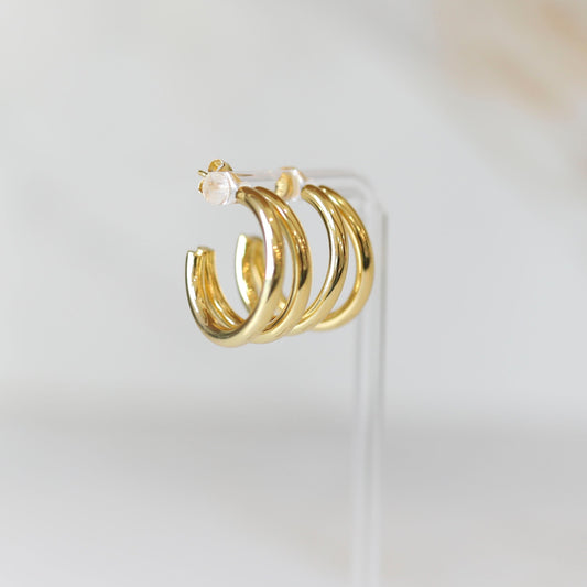 Grande Double Line Hoops