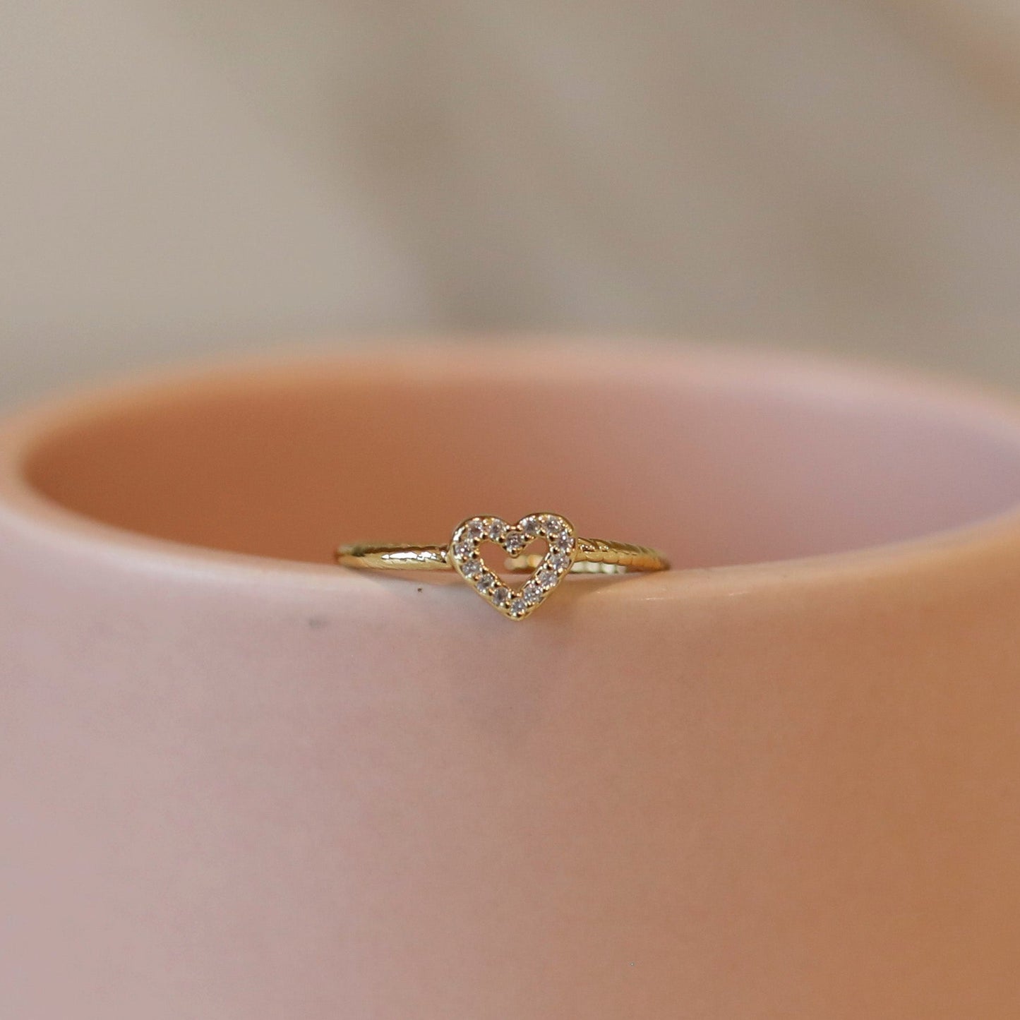 Hollow Heart Ring