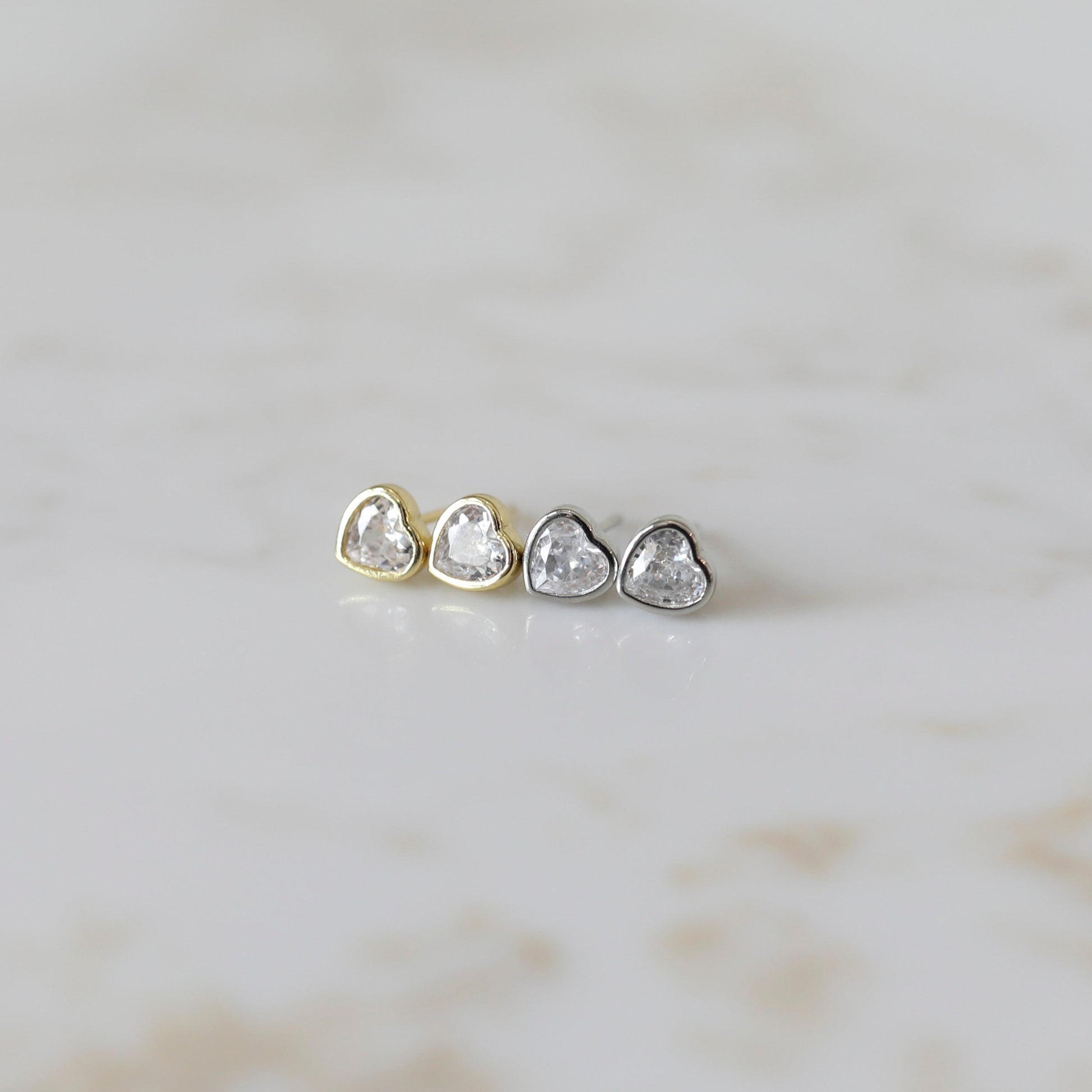 Mini Heart Studs