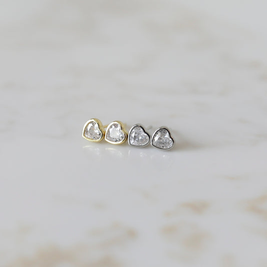 Mini Heart Studs