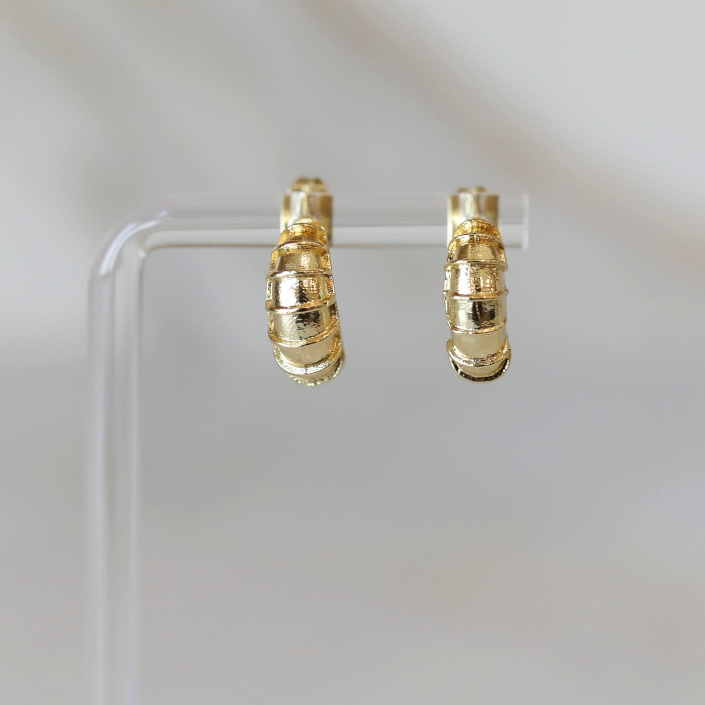 Coil Huggie Hoop Earrings