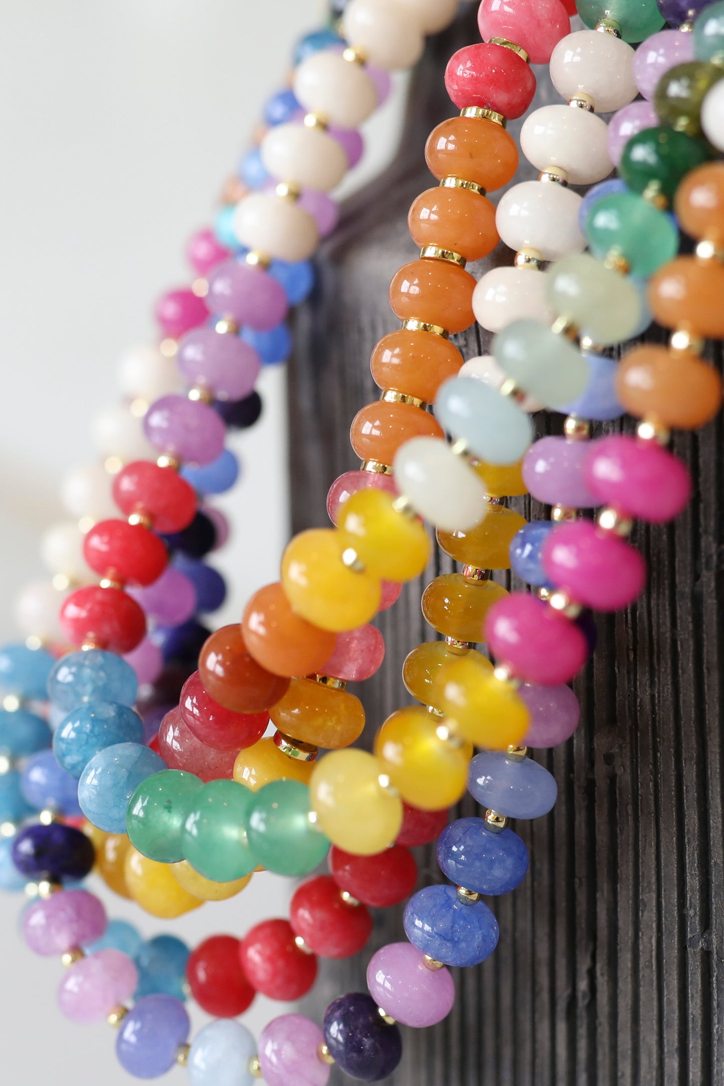 Mixed Jade Beaded Necklace