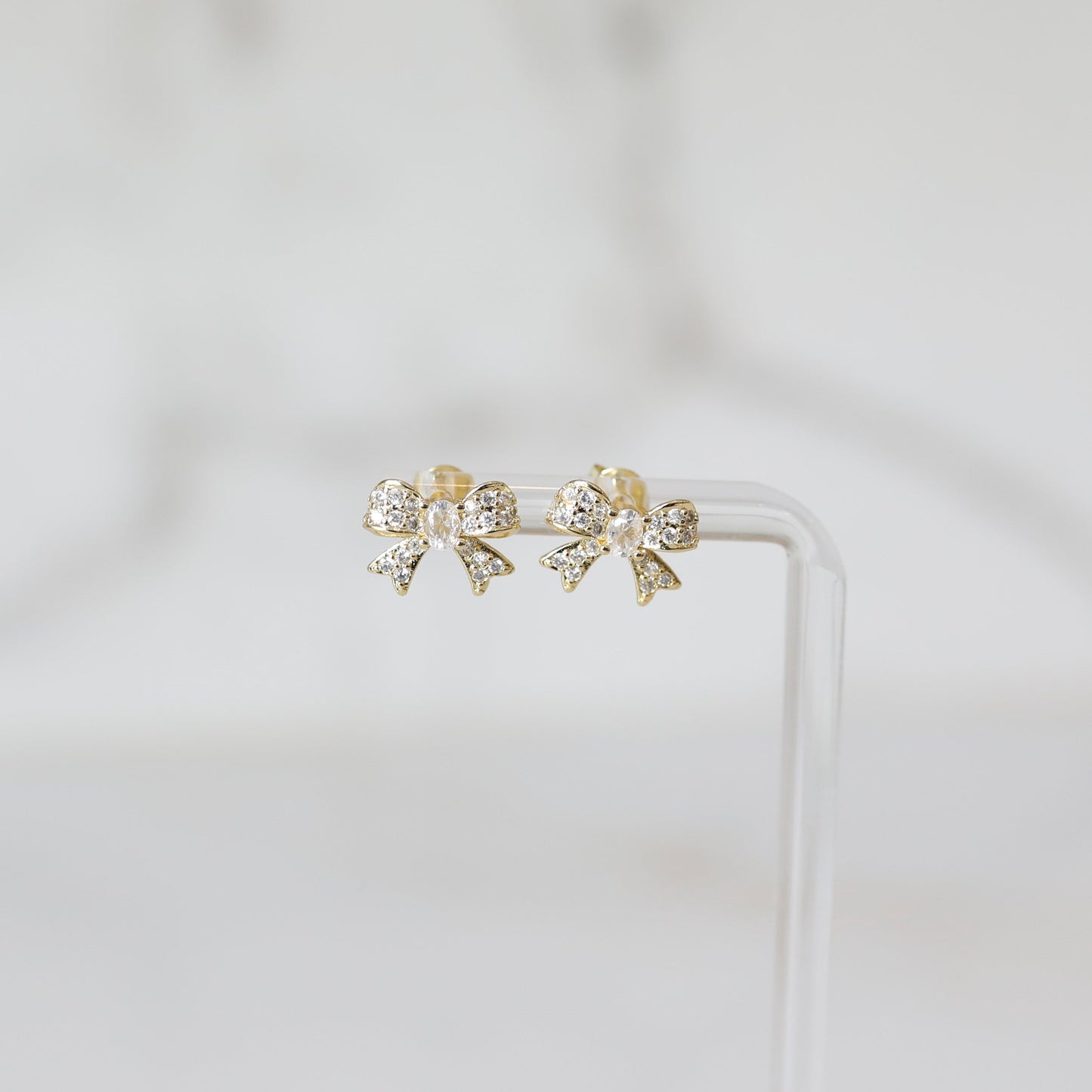 Puffy Bow Studs
