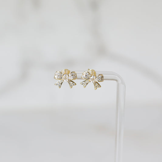 Puffy Bow Studs