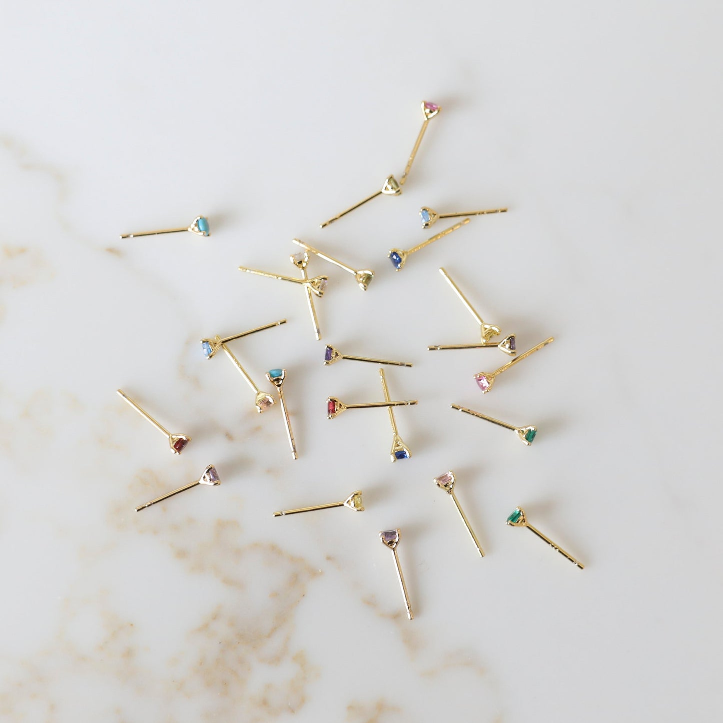 Mini Birthstone Studs