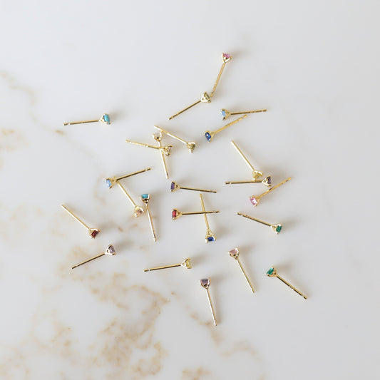 Mini Birthstone Studs