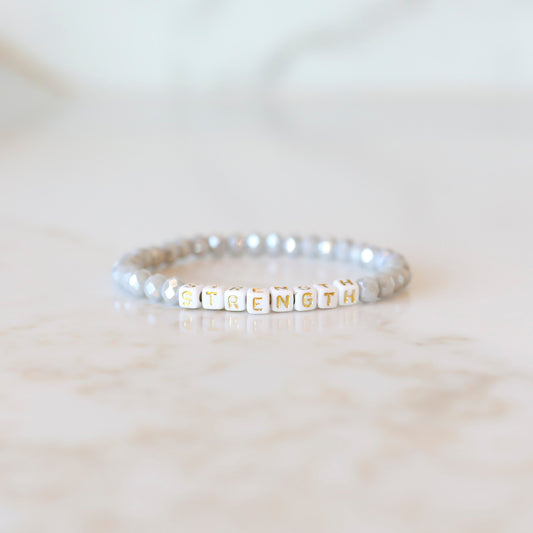 Intuition Stack Crystal Bead Bracelet