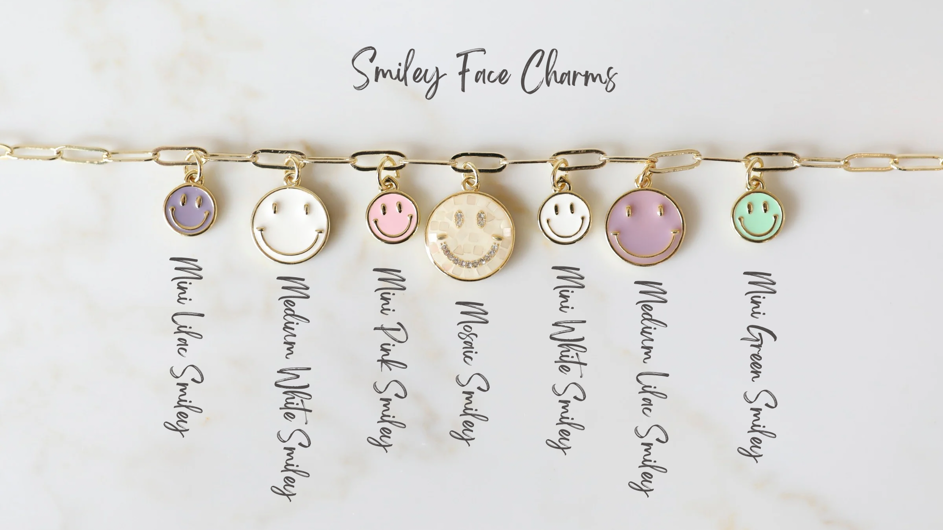 Smiley Face Charm Options