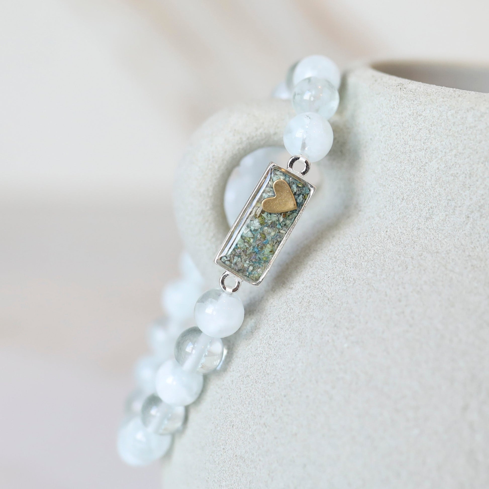 Short Link Blue Quartz Bracelet