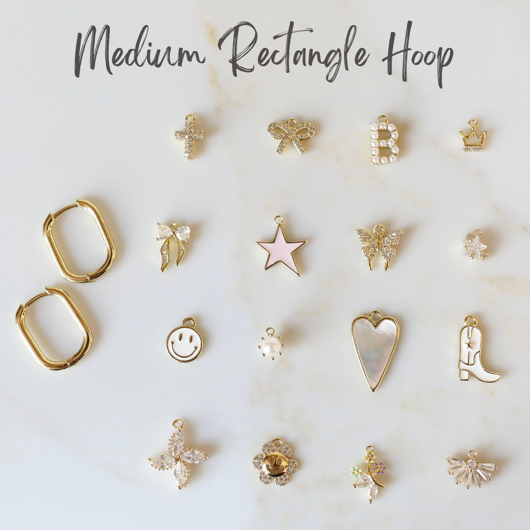 DIY Charm Hoops