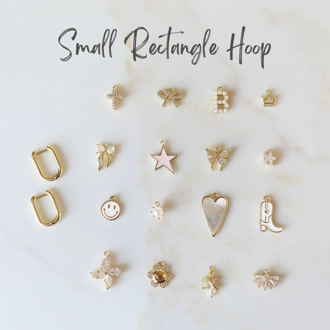 DIY Charm Hoops