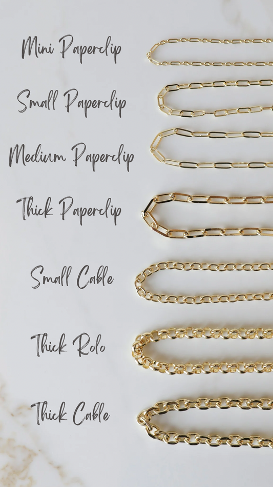 Gold Chain Options for the DIY Charm Necklace Remix Edition
