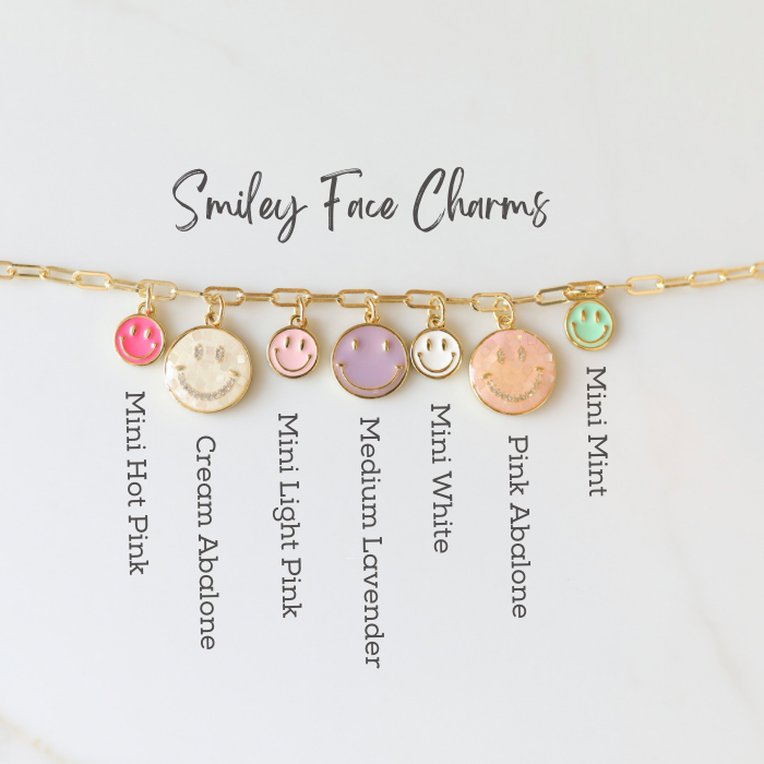 Smiley Face Charm Options