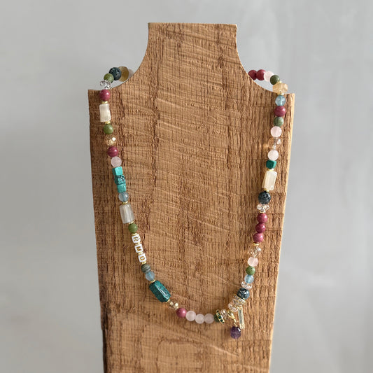 Build Your Story Gemstone Necklace Colorful Version