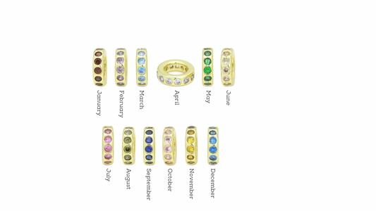 Birthstone Rondelle options