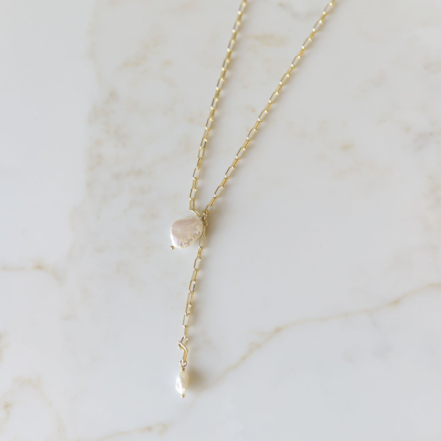 Hope Necklace with a Fresh Water Pearl