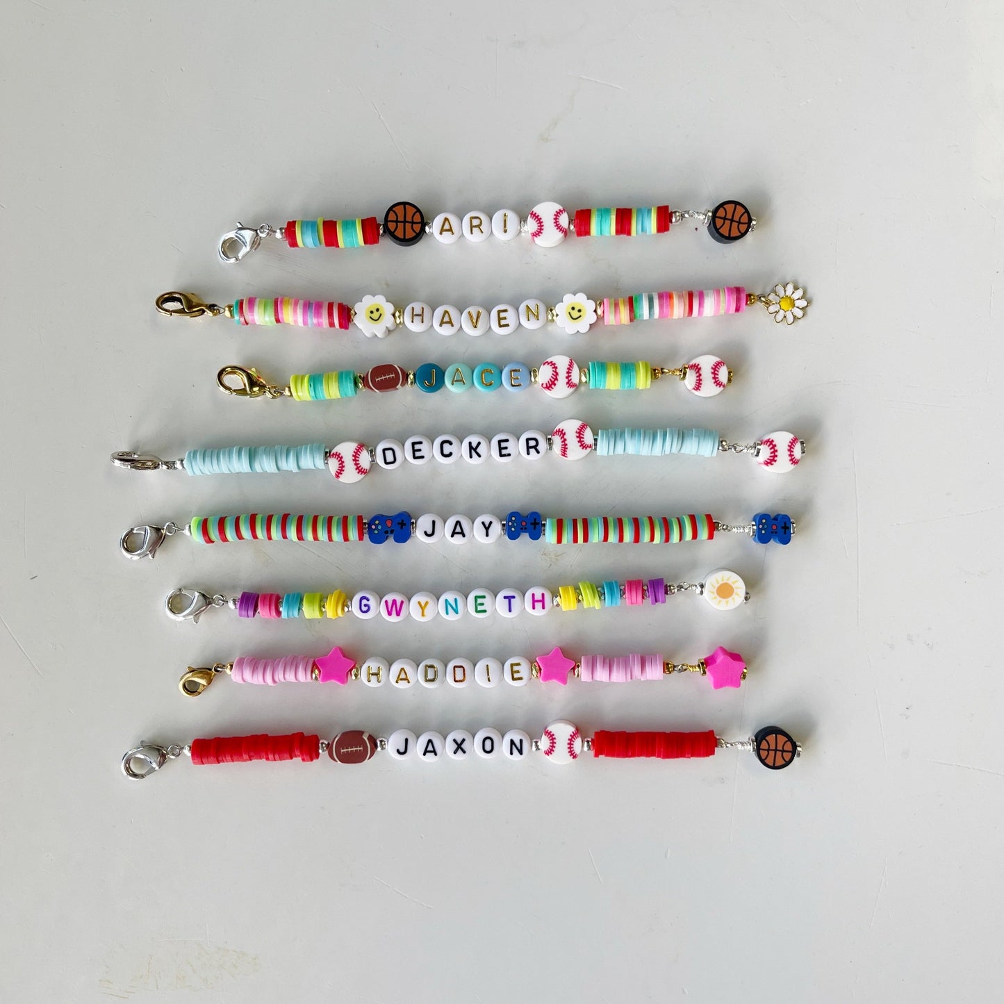 Heshi Backpack Charm - personalized with name and charms