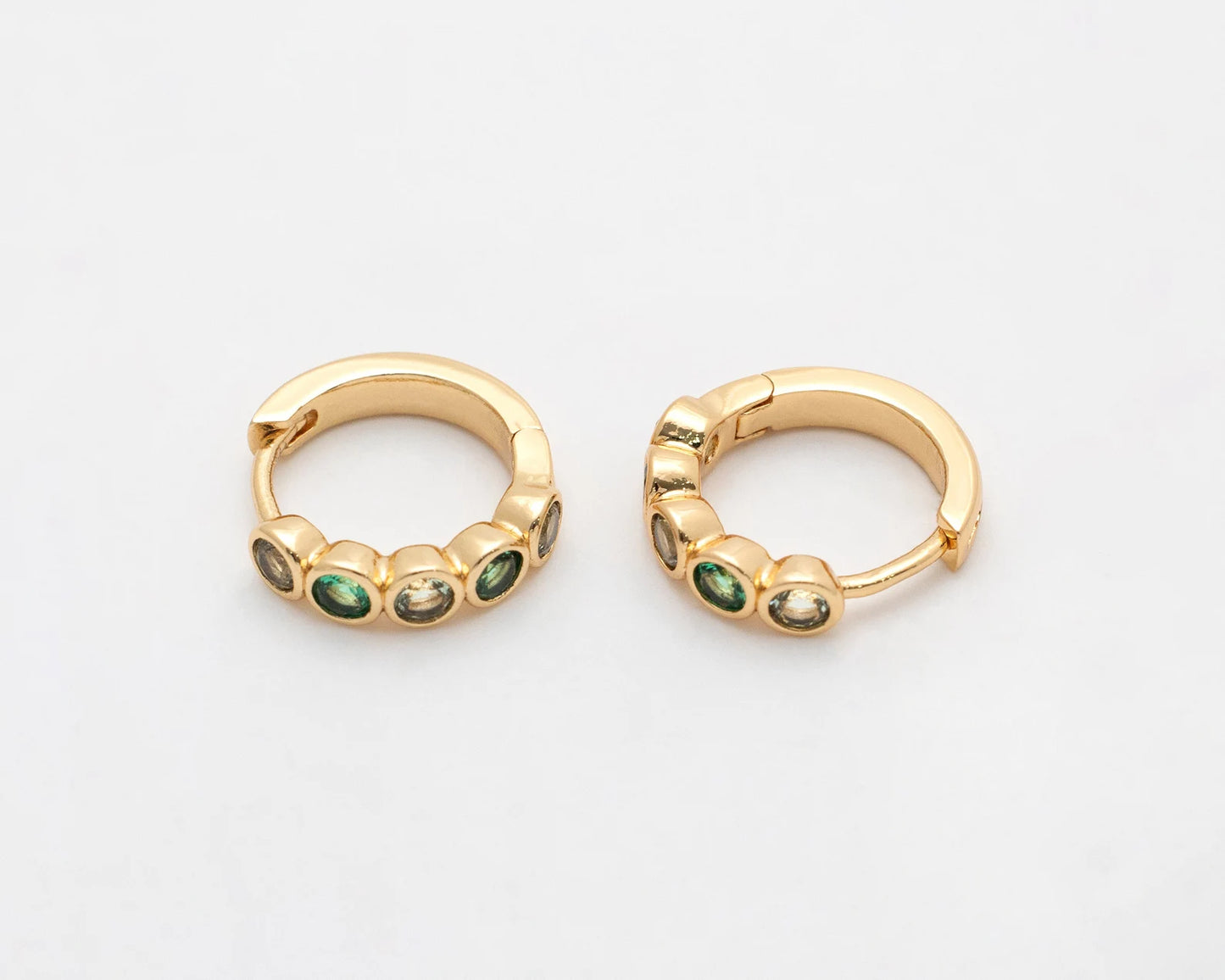 Ombre Huggie Hoops