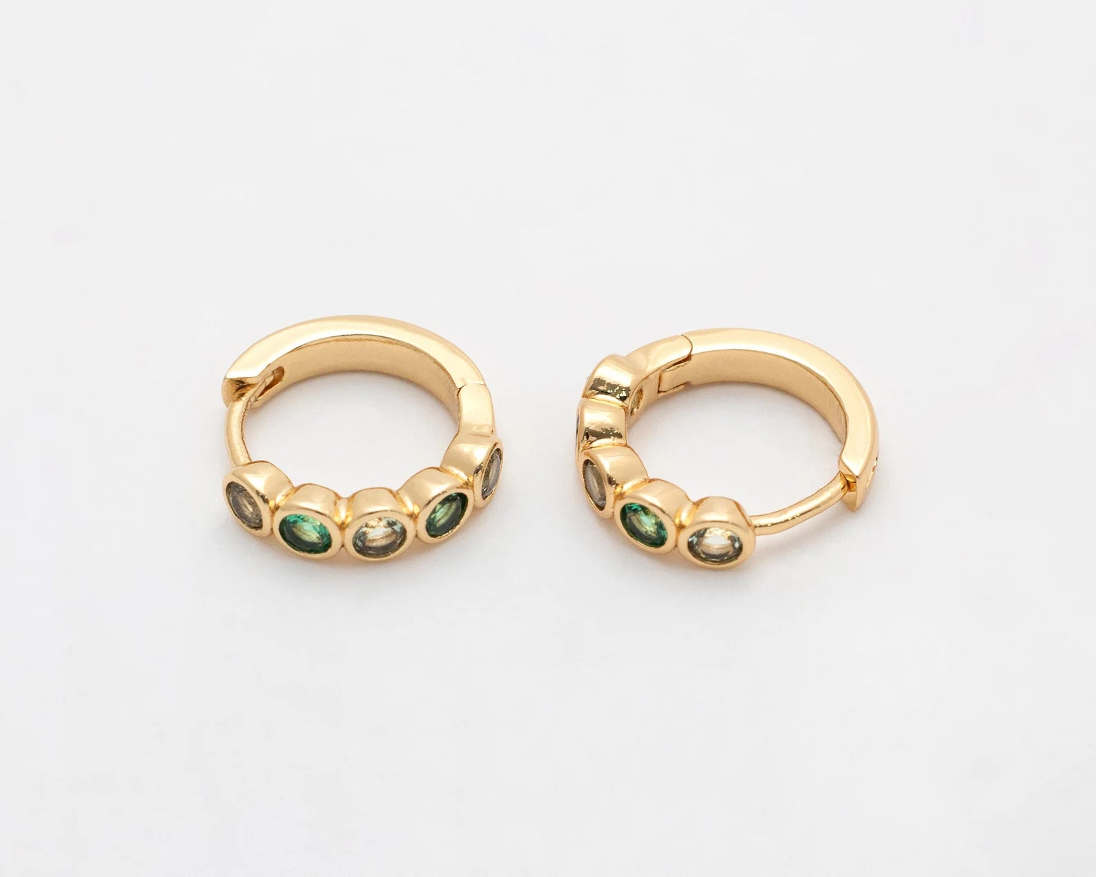 Ombre Huggie Hoops