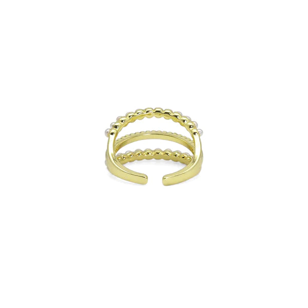 Stacked Pearl Ring
