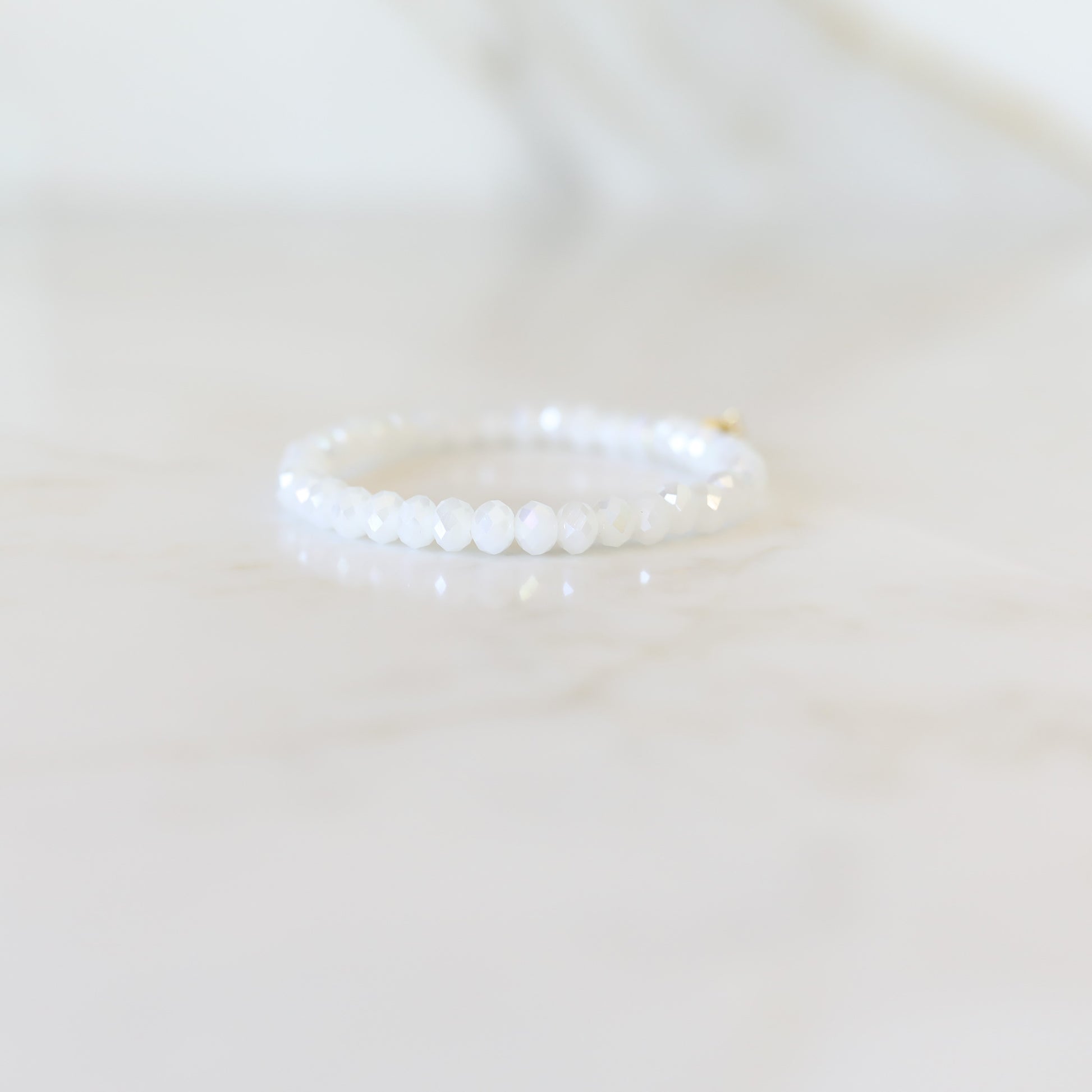 I Do Stack Bracelets with Crystal and Agate beads