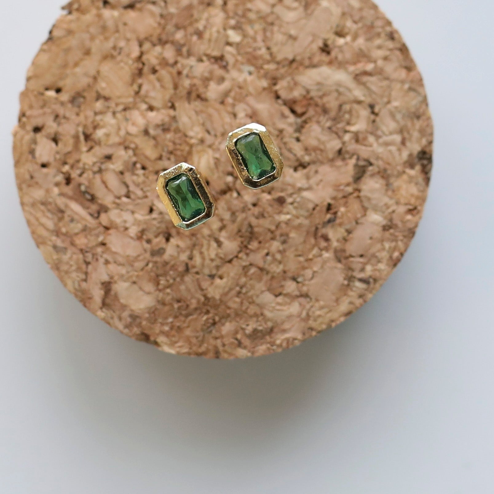 Cubic Zirconia Itsy Rectangle Studs