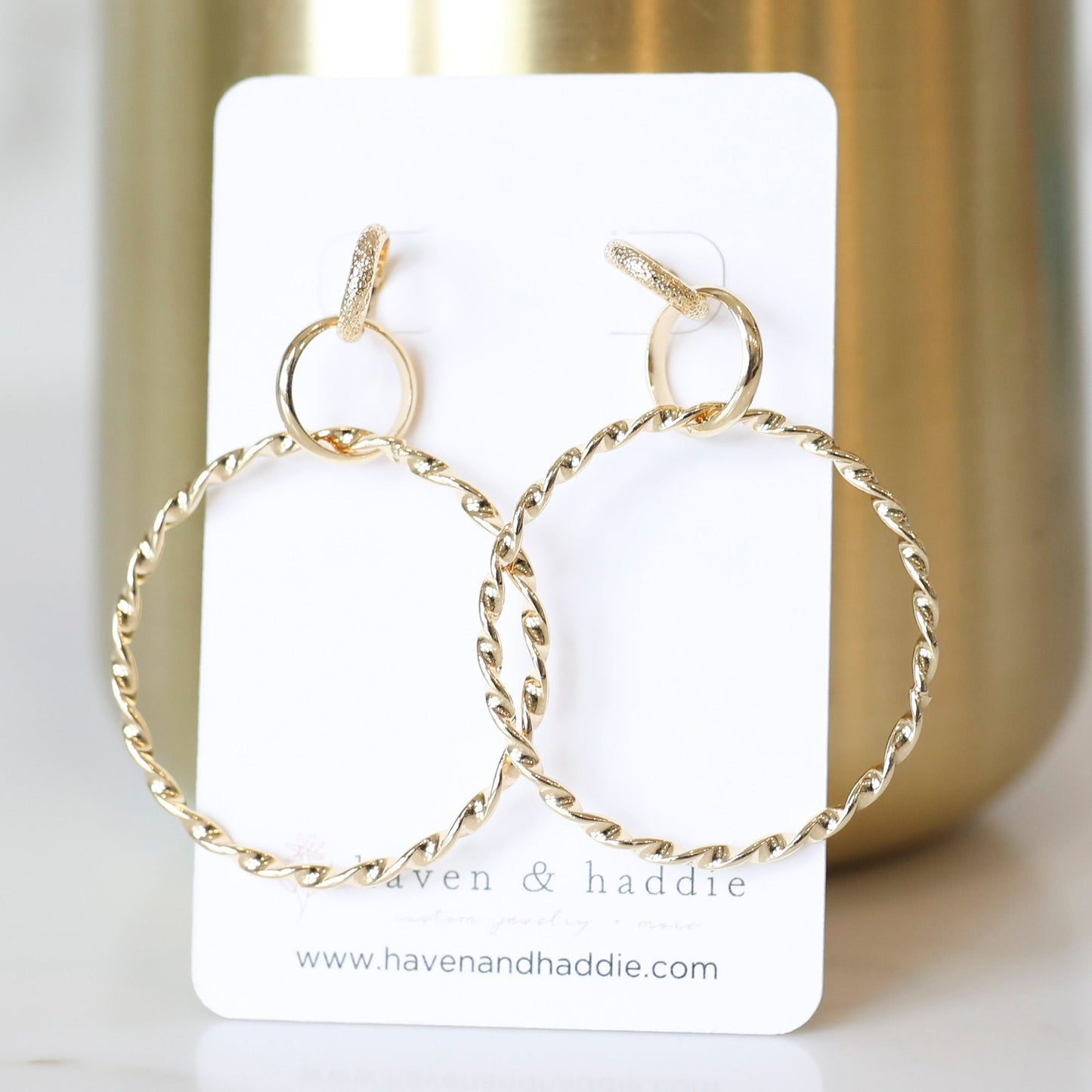 Twisted Hoop Studs