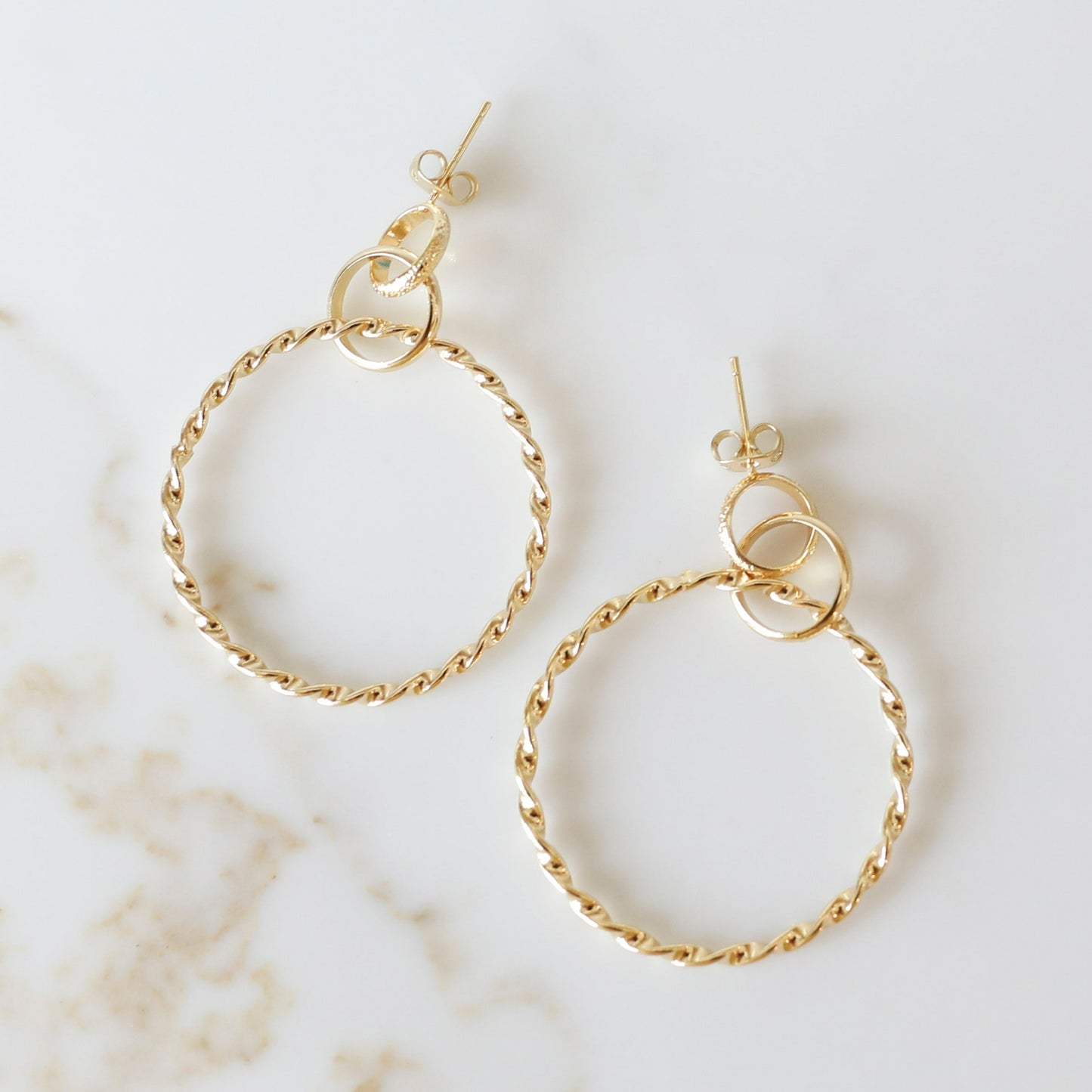 Twisted Hoop Studs