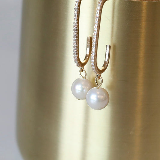 Paper Clip Drop Earrings