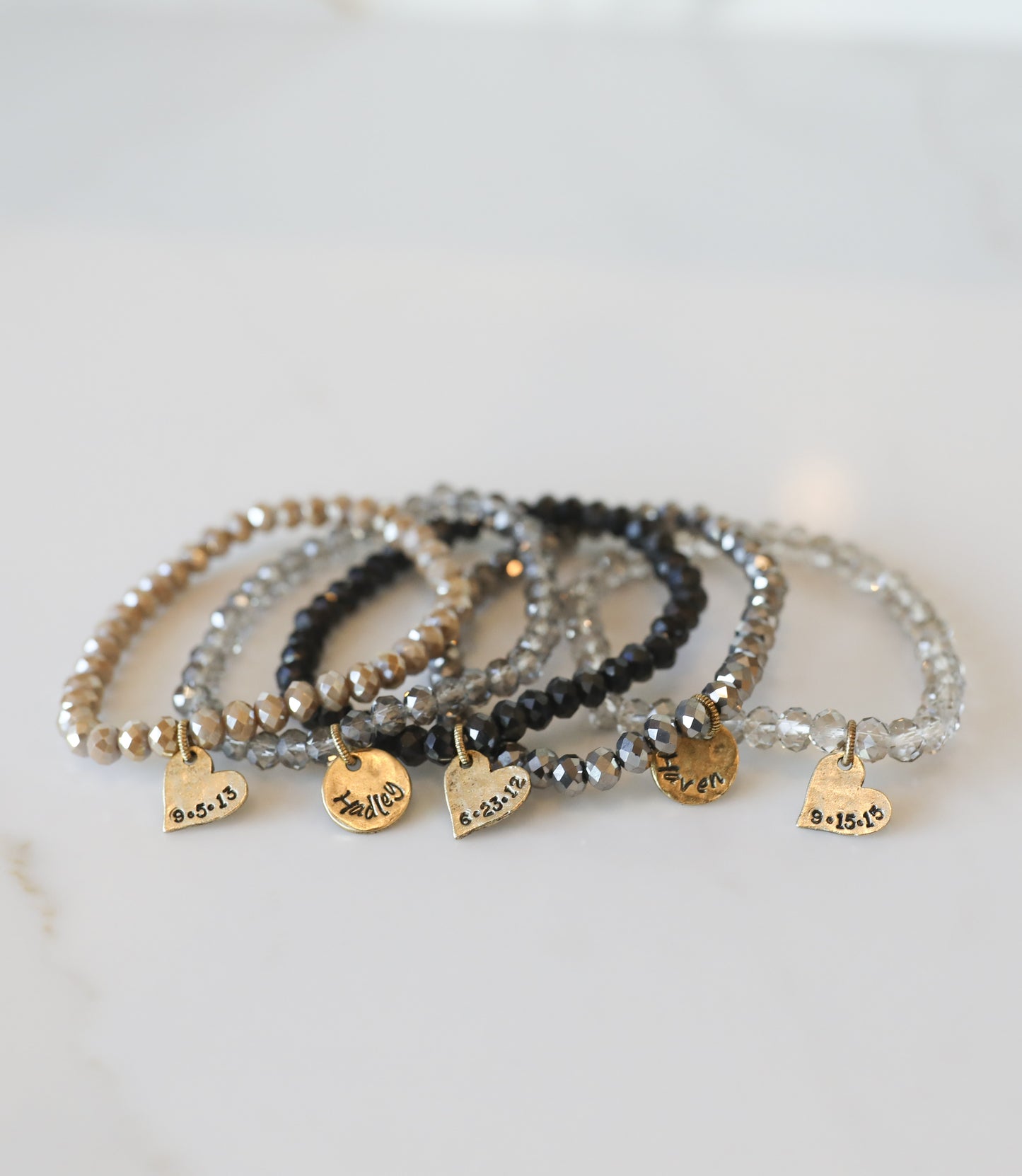Personalized Crystal Stacks | Neutral Fall Mix