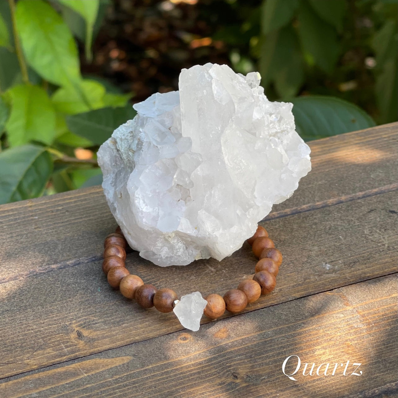 Raw Beauty Bracelet made with Raw Gemstones - Quartz