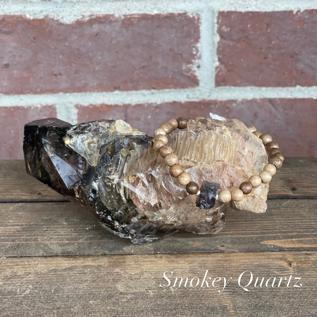 Raw Beauty Bracelets for Littles made with Raw Gemstones - Smokey Quartz