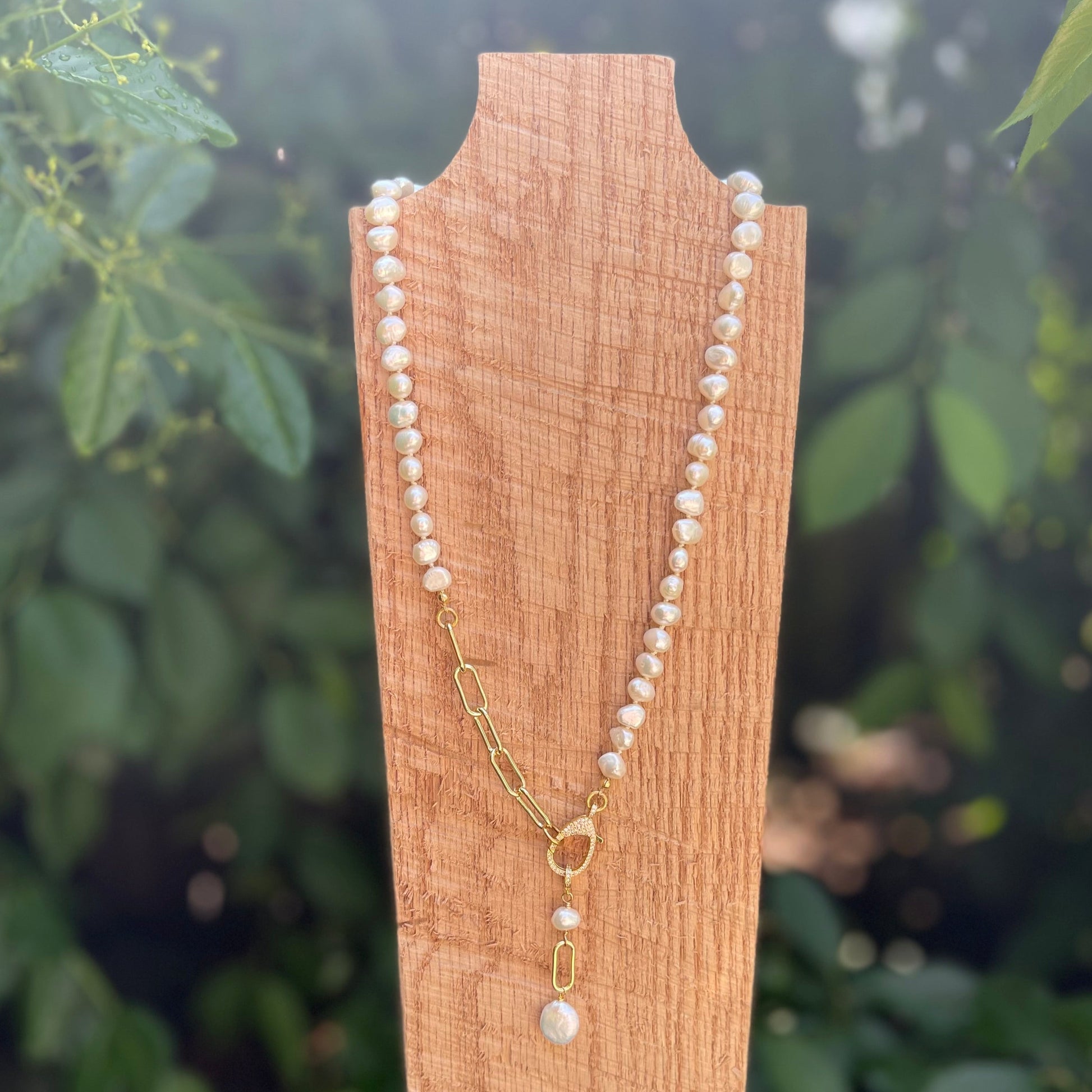 Hand Knotted Pearl Necklace