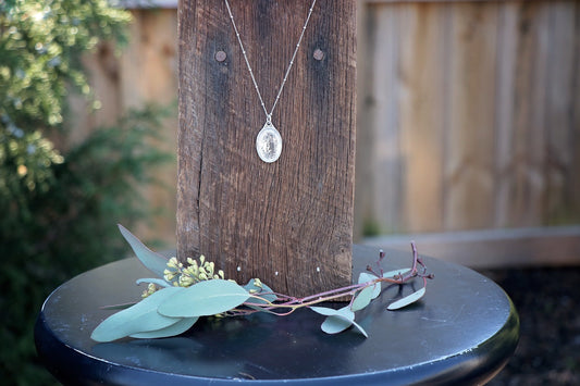 Handwriting Fingerprint Necklace