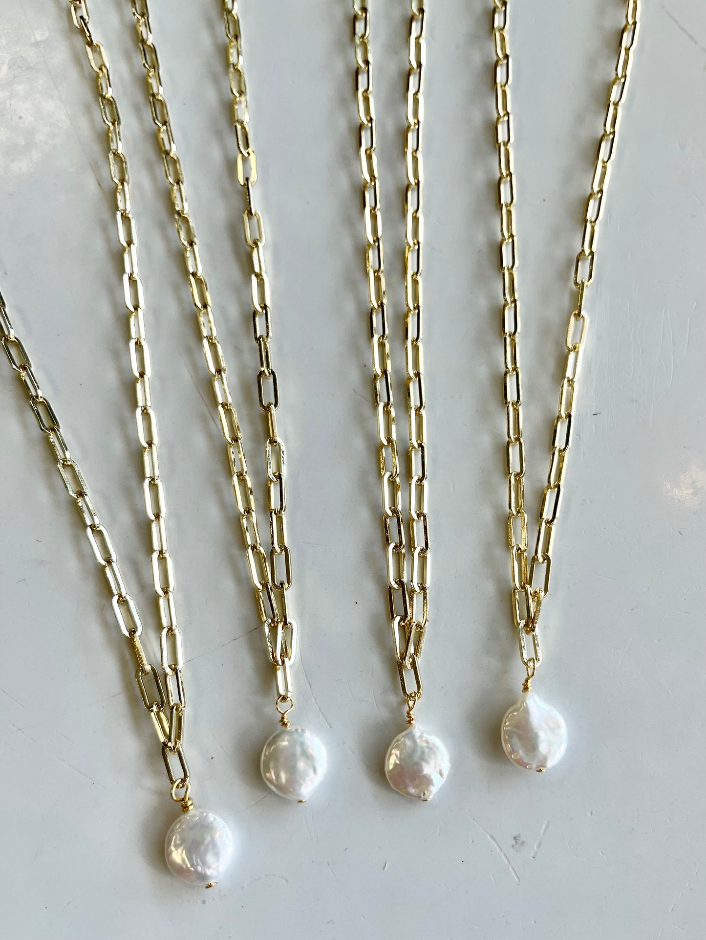 Patience and Strength Necklace with a Fresh Water Pearl for littles