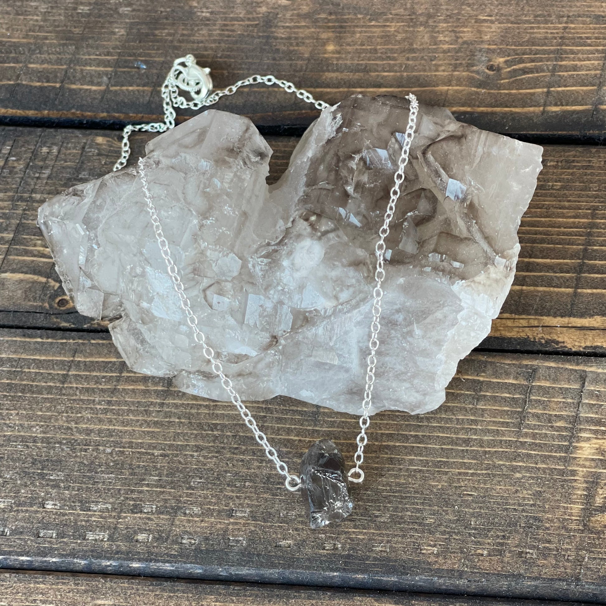 Raw Beauty Necklace made with Raw Gemstones