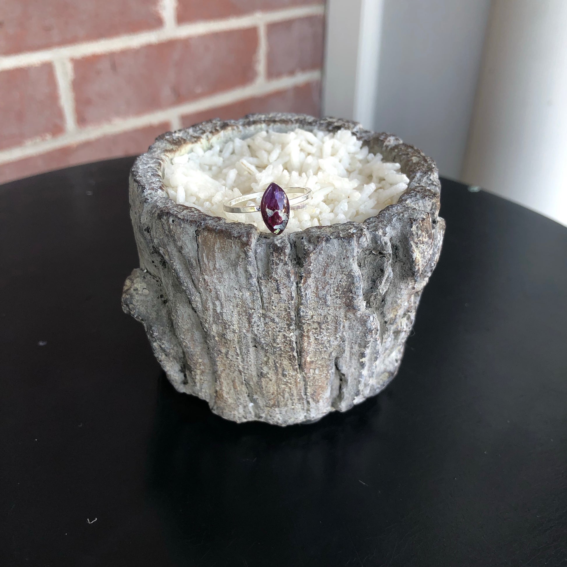 Memory Flower Mini Stacking Rings