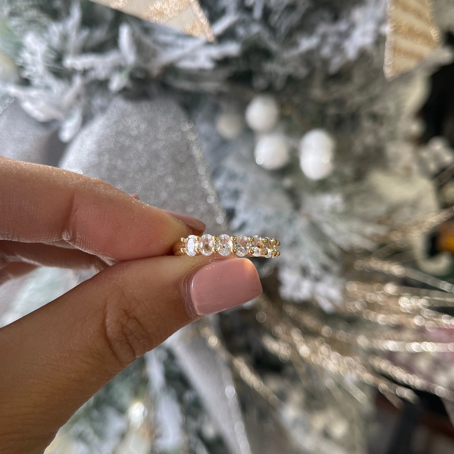 Gold Stacking Rings | Cubic Zirconia