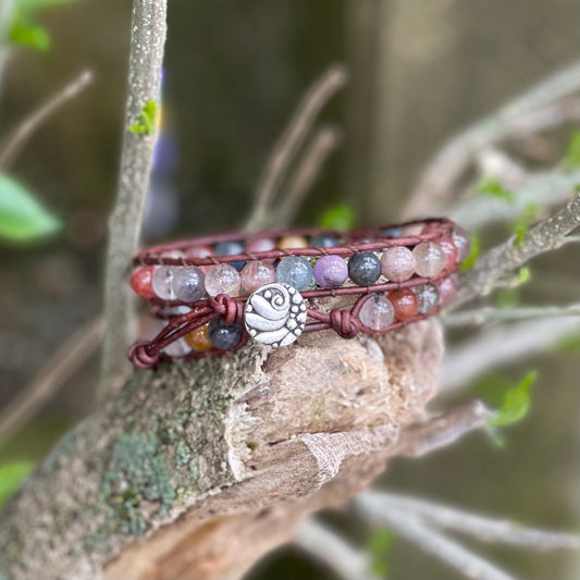 Rutilated Quartz Ladder Bracelet Jewelry Kit