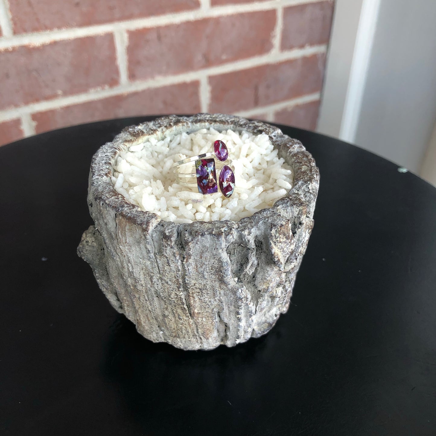 Memory Flower Mini Stacking Rings