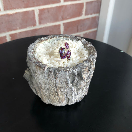 Memory Flower Mini Stacking Rings